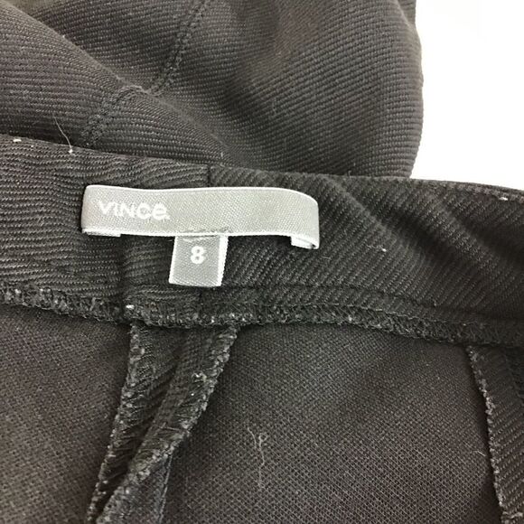 Vince Black Viscose Skinny Pants with Ankle Zips - Picture 6 of 8